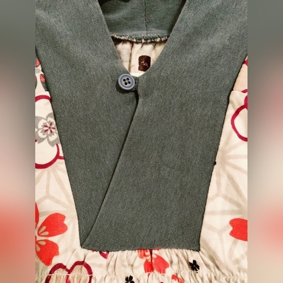 TEA flower pattern toddler dress for girls - Picture 3 of 7